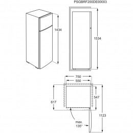 AEGRDB424E1AXKoel-vriescombinatieZilver