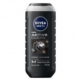 3xNiveaMenDouchegelActiveClean250ml