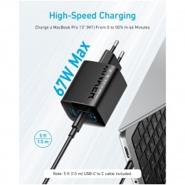 Anker336Charger67WOpladerZwart
