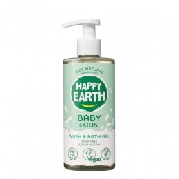 HappyEarthWasgel100NatuurlijkBabyKids300ml