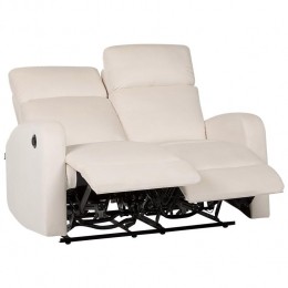 Beliani-VERDAL-Tweezitsbankelektrisch-Off-white-Fluweel