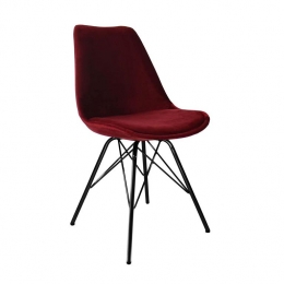 KickkuipstoelVelvet-Rood