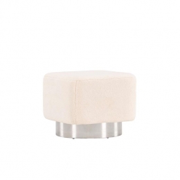 VentureHomeNewtonHockerPoef45x38x45-Offwhite
