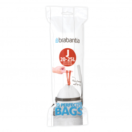 PerfectFitafvalzakmettrekbandsluitingcodeJ2025liter20stuksrolWhite-Brabantia