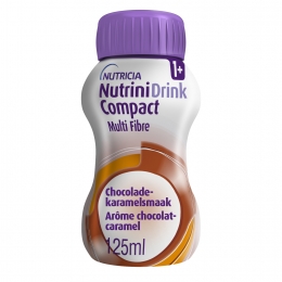 NutriniDrinkCompactMultiFibreChocolade-Karamelsmaak4x125ml