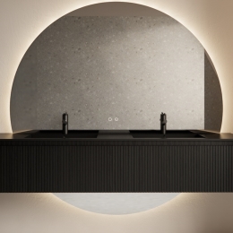 BadkamerspiegelGlissDesignLiosRond180cmMetLED-VerlichtingEnSpiegelverwarming