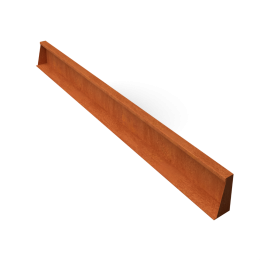 FrontaKeerwandencortenstaalrechtstukL200xB10xH20cm-Geroba