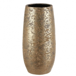 MicaDecorationsVaas-keramiekflakesmotiefgoud-17x35cm