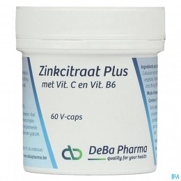 DeBaZinkcitraatPlus60VegetarischeCapsules