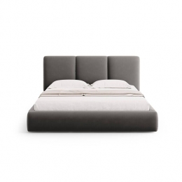 WindsorCoHorizonBedframemetOpbergvak-180x200cm-Fluweel-Grijs