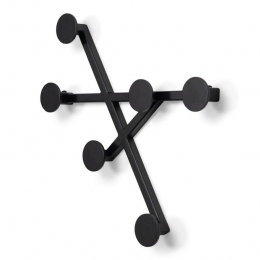 SPINDERDESIGNBOTTONI1Wandkapstok-Zwart