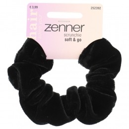 3xZennerScrunchieVelvetZwart