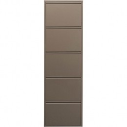 SchoenenkastCarusotaupe5ladenKareDesign