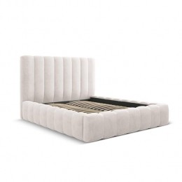 MiloCasaBedframeGinametOpbergruimte-200x200cm-Geweven-Beige