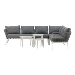 NestoutdoorHanne4DeligeTuinLoungesetGrijs