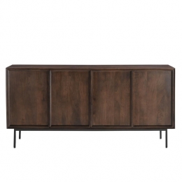 Livingfurn-DressoirDonkerbruinMangohout-86x40x180cm-Ravenstein