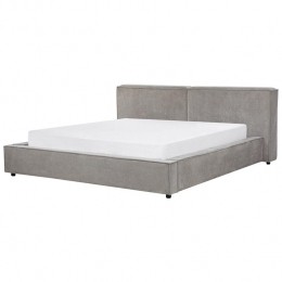 Beliani-LINARDS-Bed-Grijs-180x200cm-Polyester