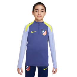 NikeAtleticoMadridStrikeTrainingstrui14-Zip2025-2026KidsDonkerpaarsGeel