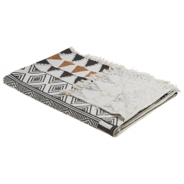 Beliani-PRODATUR-Plaid-Mosterdgeel-130x180cm-Katoen