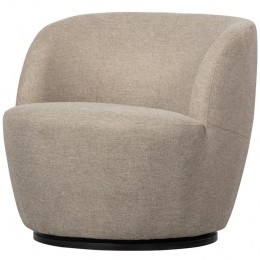 WOOODSerraDraaifauteuil-Polyester-Zand-75x70x69