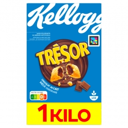 6xKelloggsTresorMelkChocolade1000gr