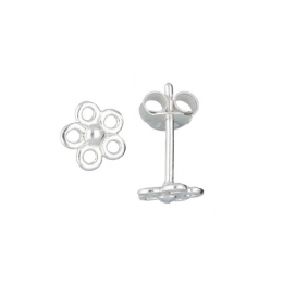 Lillyoorknopjesopengewerktebloem-zilver
