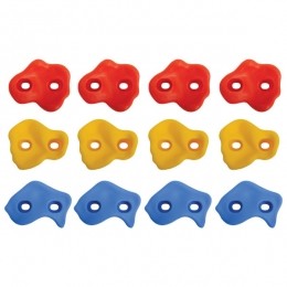 SchildkrtFunSports-Klettergriffe-Klimgrepenmaat12Piecesmeerkleurig