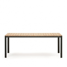KaveHome-Bona100buitentafelinmassiefteakhoutenaluminiummet