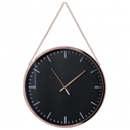 Beliani-BEZAS-Wandklok-Zwart-Synthetischmateriaal
