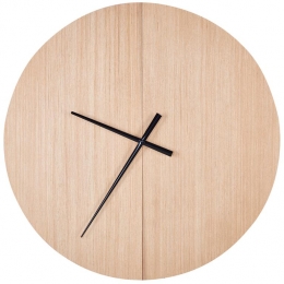 Beliani-CABIC-Wandklok-Lichthout-MDF