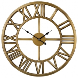 Beliani-NOTTWIL-Wandklok-Goud-IJzer