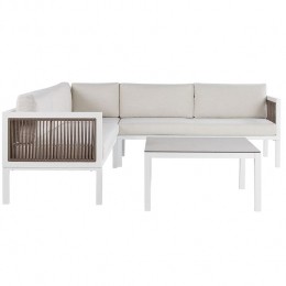 Beliani-BORELLO-Loungesetvoor4-Wit-Aluminium
