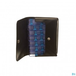 MedidoseLeatherlookPillendoosZakmodelBlauw