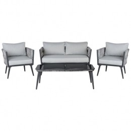 Beliani-PREVEZA-Loungesetvoor4-Grijs-PErotan