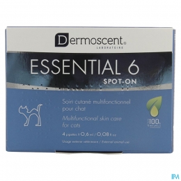 Essential6Spot-onKatPipet4x06ml