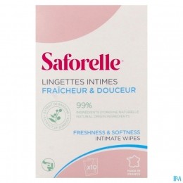 SaforelleIntiemeDoekjesFlushable10Stuks