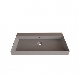 WastafelGlissDesignLako80cm1KraangatMatLeigrijs
