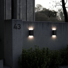 NordluxLEDbuitenwandlampFold15X21cmzwart