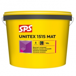 SPSUnitex1515MatMuurverf-RAL9010-10L