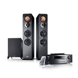 TeufelUltima40KomboPowerEditionStereo-installatiemetsubwoofer3-kanaalsopbouwZwart