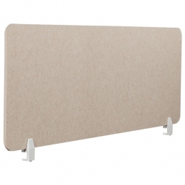 Beliani-SPLIT-Bureauscherm-Beige-50x160cm-Polyester