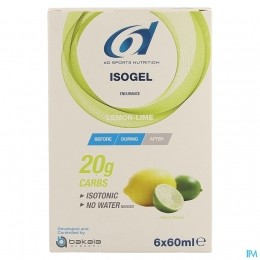 6dSportsNutritionIsogelCitroen-Limoen6x60ml