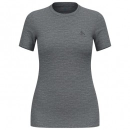Odlo-WomensMerino160BaselayerCrewNeckSS-Merino-ondergoedmaatXSgrijs