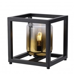 FreelightTafellampDentroB26cmgoudglaszwart