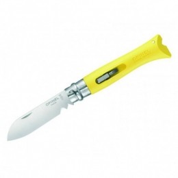 Opinel-TaschenmesserNr9mitSchraubendreher-Mesmaat9cmgeel