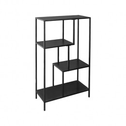 sweeek-Zwartemetalenboekenkastmet4planken