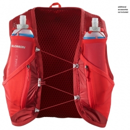 Salomon-ActiveSkin12Set-TrailrunningrugzakmaatMrood