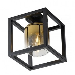 FreelightPlafondlampDentroB26cmgoudglaszwart