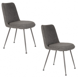HousecraftLivingFijsEetkamerstoelenGrijs-Setvan2