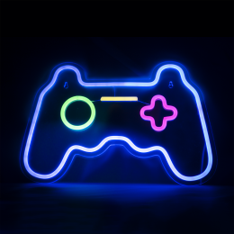 BlazingNeonWandlamp-NeonWandlamp-PlaystationControllerNeonWandlamp-Inclusief2ophanghaakjes